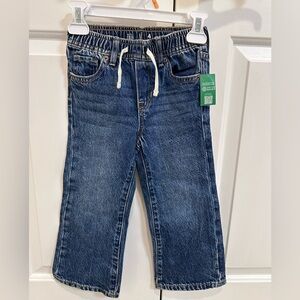 BNWT GAP girls’ wide-leg drawstring jeans